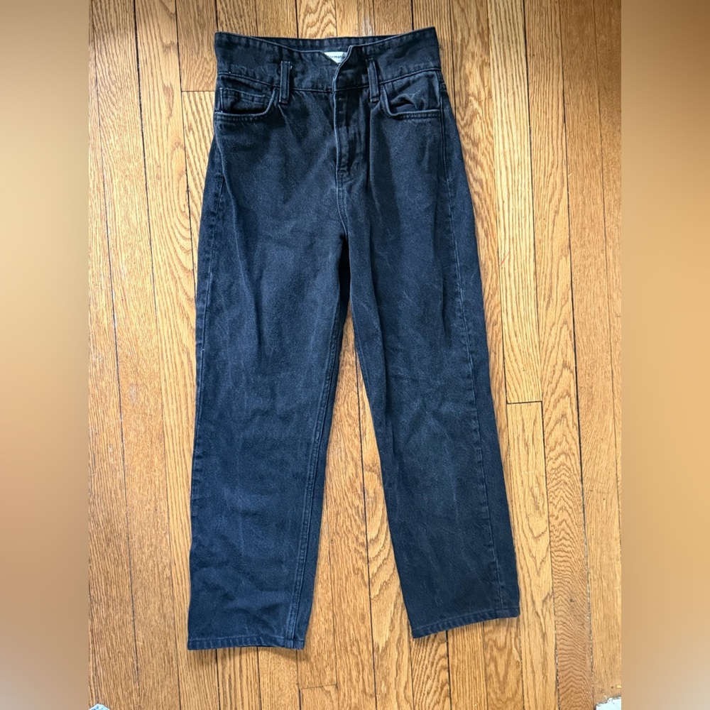 Reformation Cynthia Belted High Rise Straight Jeans - Size 24